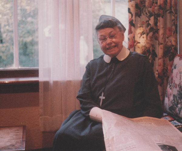 Sister Catherine Donnelly at Camp Morton in the 1960s