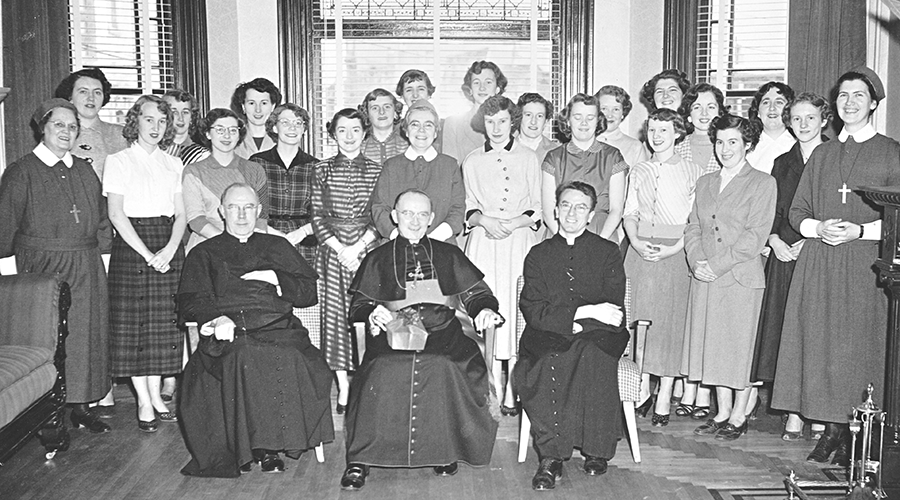 Sisters and Arcnbishop at St. John's residence opening