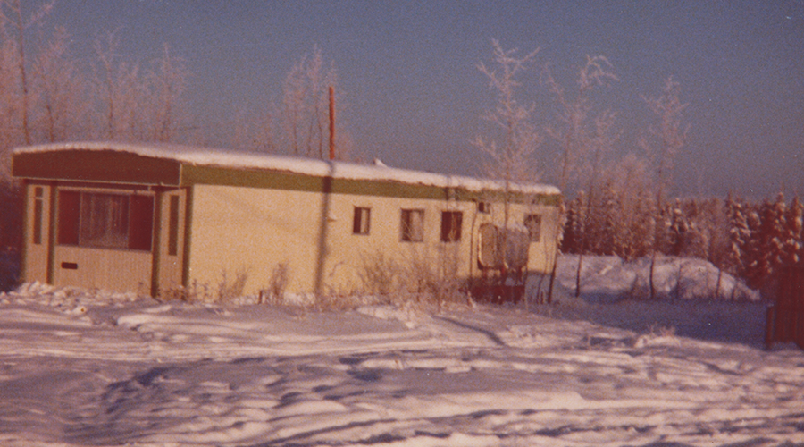 Sisters McNally and Burke trailer home