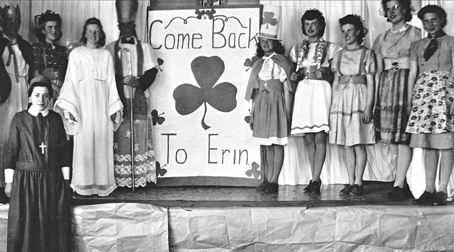 Sister Roberts and cast of St. Patrick's Day concert