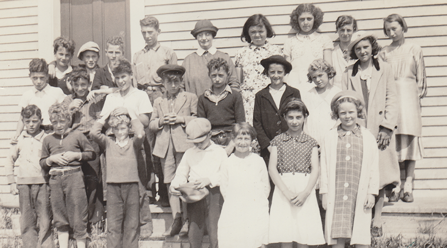 Catechetical class in Gilbert's Cove, Nova Scotia